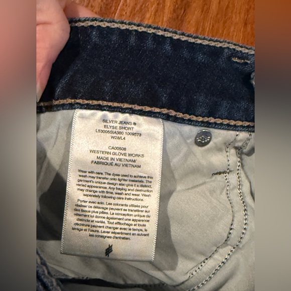 Silver Jeans Dark Blue Denim Shorts - Picture 3 of 3